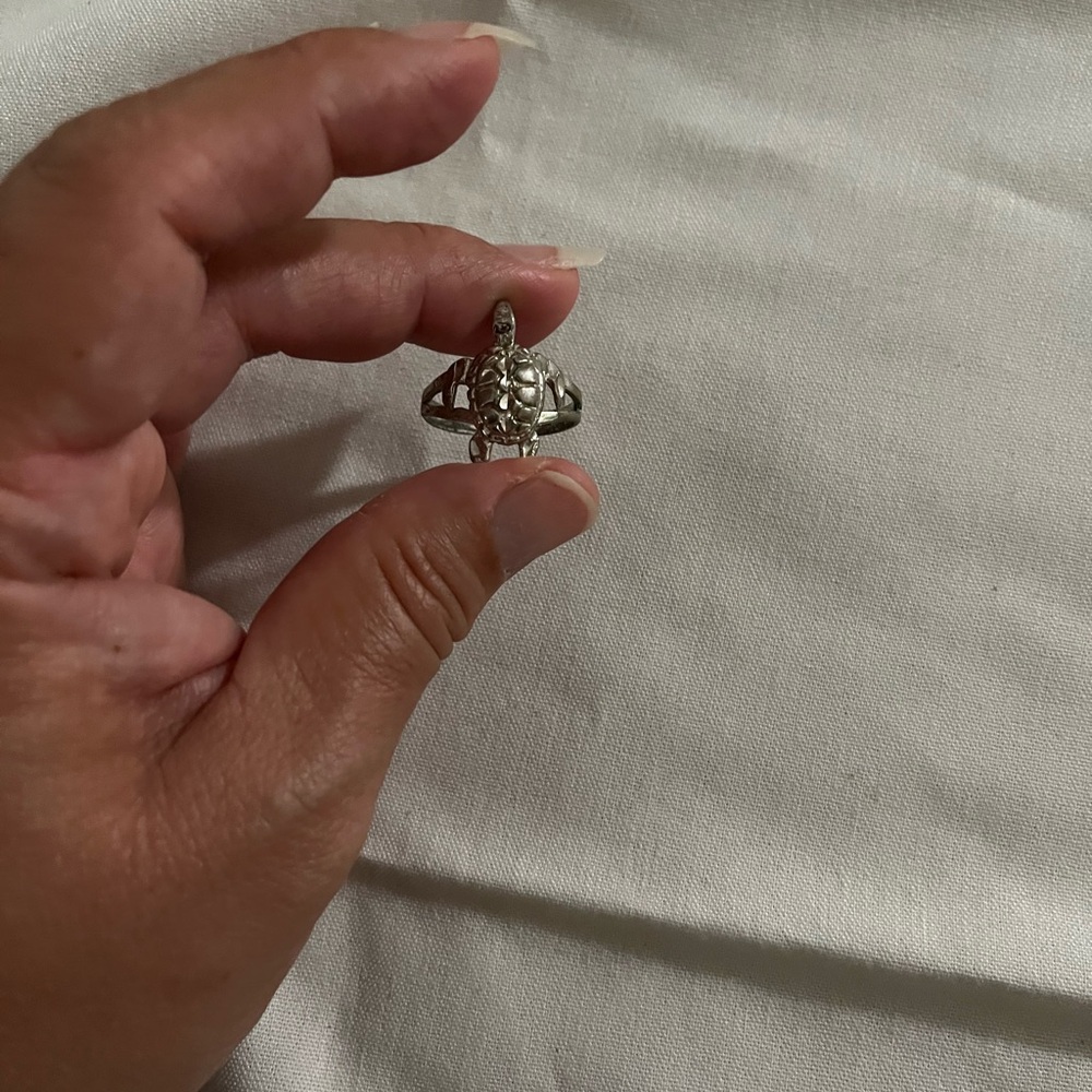 Silver Turtle Ring - Picture 2 of 3